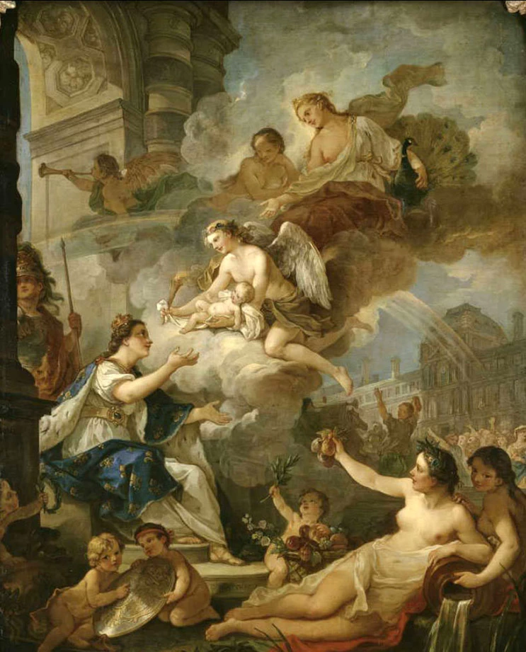 Allegoria della nascita di Maria Zéphirine di Francia nel 1750 - Reggia di Versailles